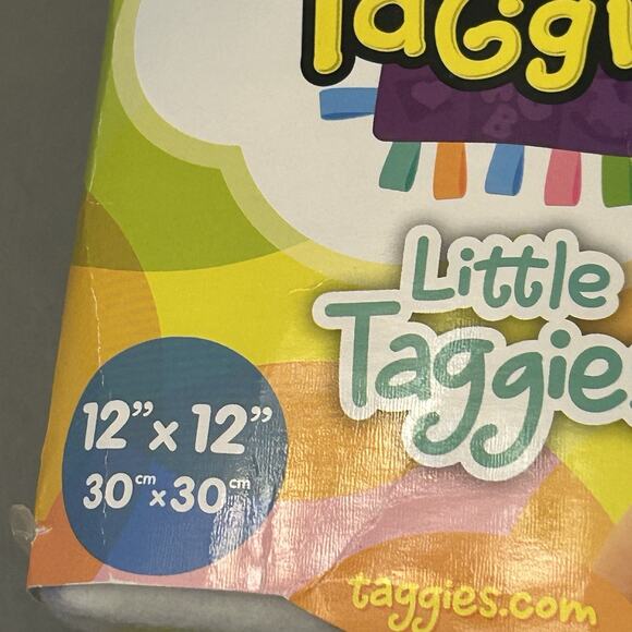 My Taggies ABC Numbers Alphabet Squares Lovey Baby Security Blanket w/Tags - Picture 2 of 5